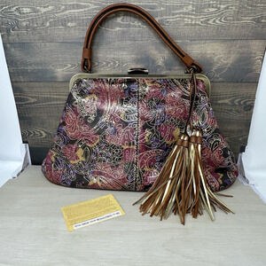 Patricia Nash Women's Paris Satchel Metallic Paisley Handbag Purse P340125